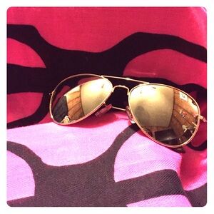Urban Outfitters Gold Aviator Sunglasses